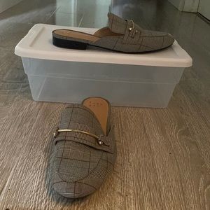 Target’s a New Day mules, red, black and white, size 7.50, like new.